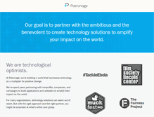 Tablet Screenshot of patronage.org